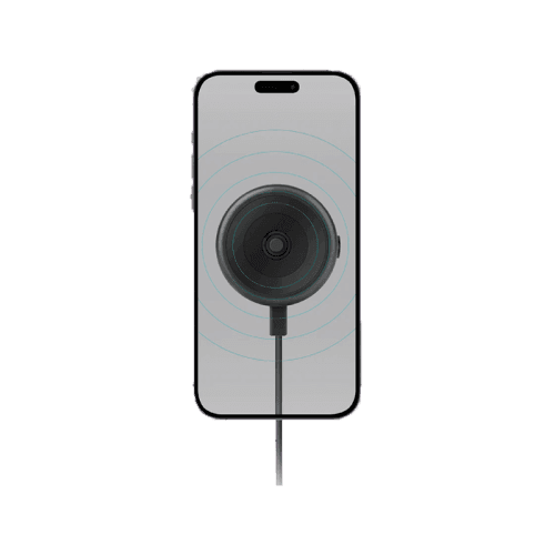 Energea Airlock 15W MagSafe Charging Vacuum Phone Mount - Gunmetal