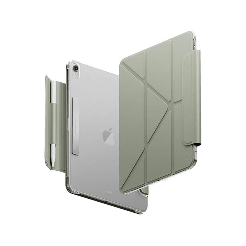 Uniq Camden Lite Case With Detachable Pencil Sleeve for iPad Air 11" (M2-M4) - Sage Green