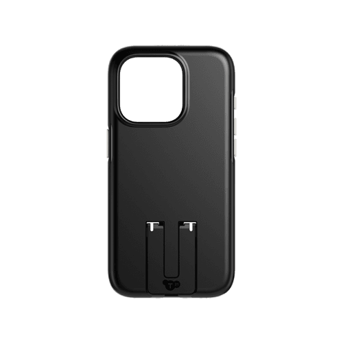 Tech21 Evo Crystal MagSafe Case With Kick Stand for iPhone 15 Pro Max - Obsidian Black