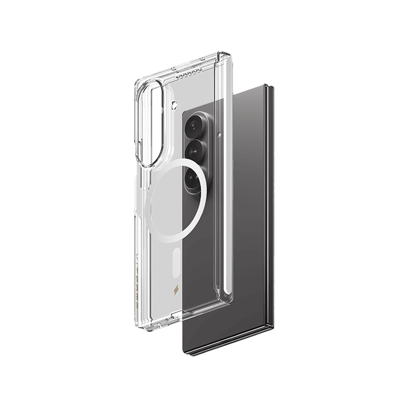 Smart Premium Ultra Guard Magnetic Bundle for Samsung Galaxy Z Fold 8 Ultra (Screen Protector + Clear Case)