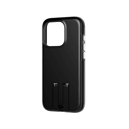 Tech21 Evo Crystal MagSafe Case With Kick Stand for iPhone 15 Pro Max - Obsidian Black