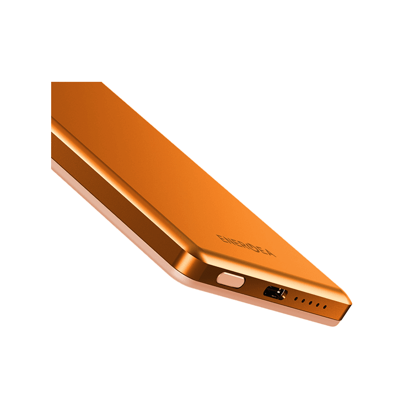 Energea AluPac Mini Aluminum MagSafe 5000mAh Power Bank - Orange