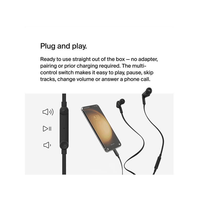 Belkin Headphones With USB-C Connector - Black