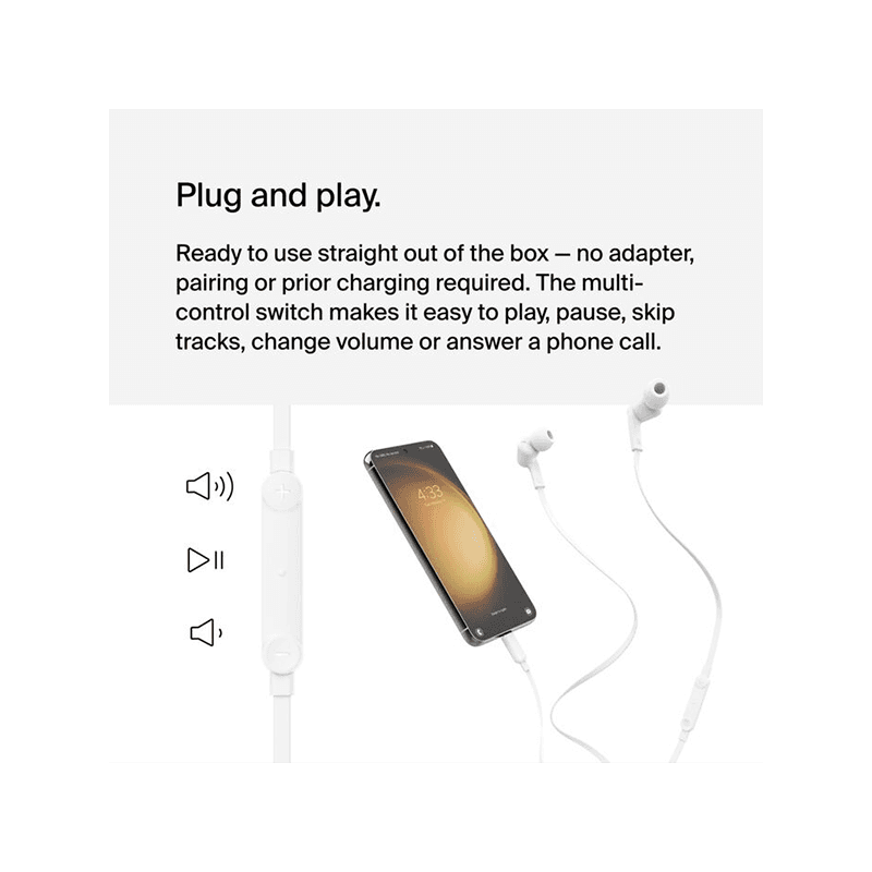Belkin Headphones With USB-C Connector - White