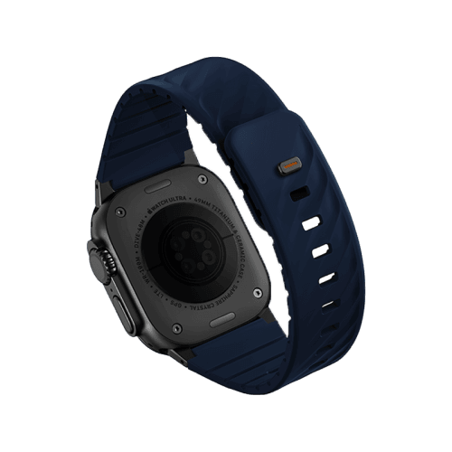 Uniq Fluo Bundle Magnetic Watch Strap With Connector for Apple Watch 40mm to 49mm - Marine Blue