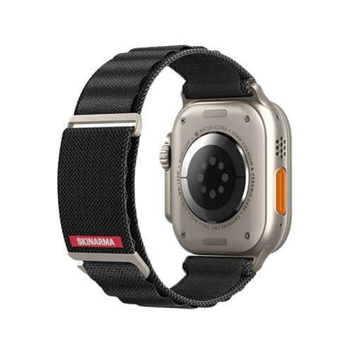 SkinArma Kobu Watch Strap for Apple Watch 49/45/44mm - Black