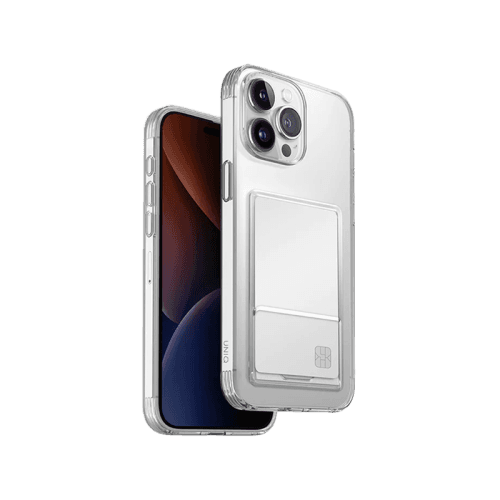 Uniq Hybrid Airfender Case for iPhone 15 Pro - Nude Transparent