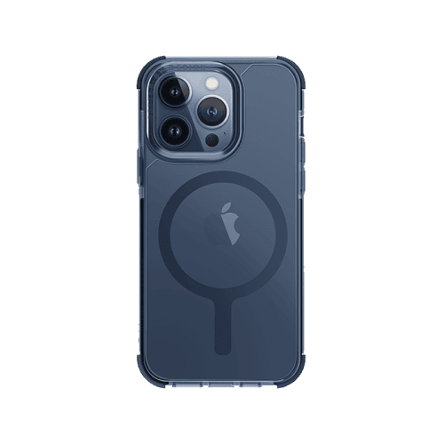 Uniq Hybrid Combat MagSafe Case for iPhone 15 Pro - Smoke Blue