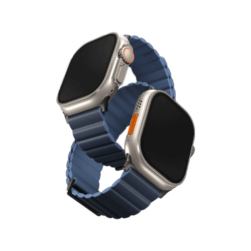 Uniq Revix Premium Edition Reversible Strap For Apple Watch 49/45/44/42mm - Prussian Blue / Mist Blue