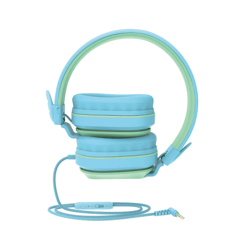 Riwbox Kids  Wired Headphones - Blue / Green