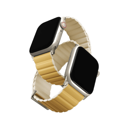 Uniq Revix Premium Edition Reversible Strap For Apple Watch 49/45/44/42mm - Canary Yellow / Ivory