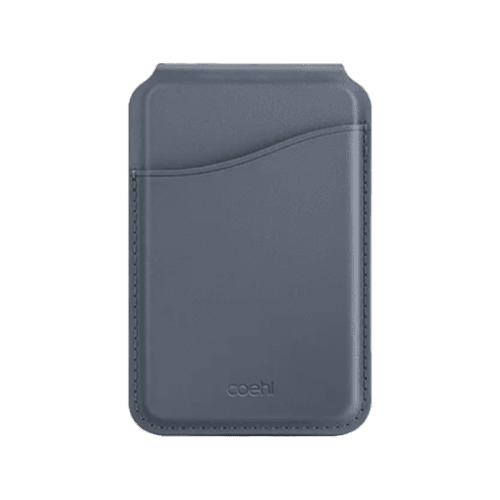 Uniq Coehl Esme Magnetic Snap-on Card Holder Snap and Mirror for iPhone - Sapphire Blue