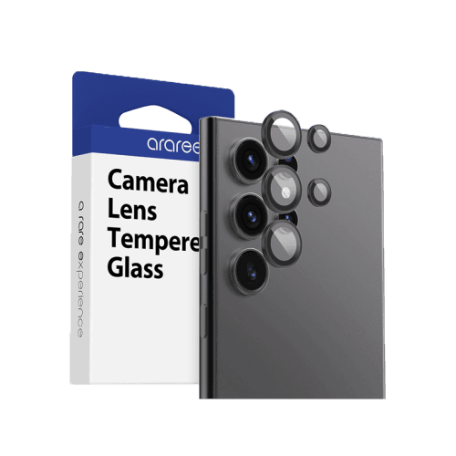 Araree C-Sub Core Camera Lens Protector With Metal Ring for Galaxy S24 Ultra - Clear