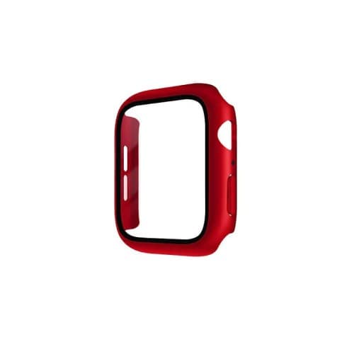 Uniq Nautic Case With IP68 Water Resistant Tempered Glass Screen Protection for Apple Watch 40mm - Crimson Red