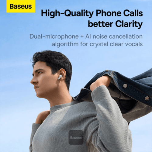 Baseus Bowie M2s True Wireless Earphone - Moon White