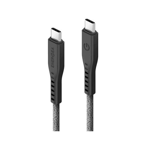 Energea Flow 10Gbps USB-C to USB-C Cable With Velcro Cable Tie 30cm - Black