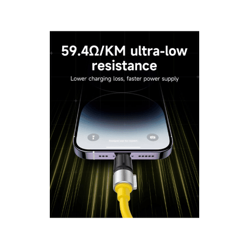 Sharge Phantom USB-C to Lightning 480Mbps 20W Cable 1.2M - Yellow