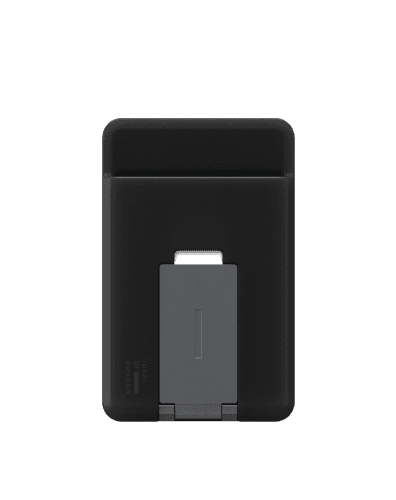 iDeal Of Sweden MagSafe Metal Card Holder With Grip Stand - Black