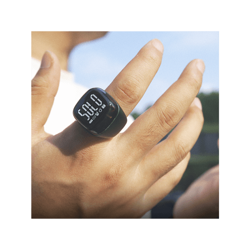 iQibla Zikr Noor Smart Bluetooth Ring 22mm - Black