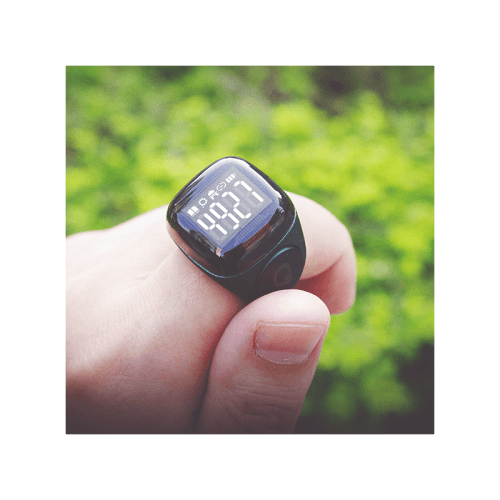 iQibla Zikr Noor Smart Bluetooth Ring 20mm - Black