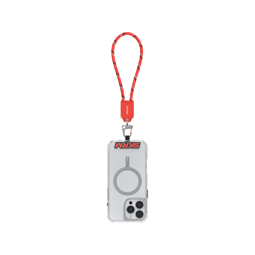 SkinArma Dyno VE USB-C to USB-C 2-In-1 240W Hand Strap and Charging Cable - Vermilion