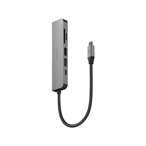 Energea AluHub HD 3 6 in 1 Aluminum Alloy USB-C Hub - Gunmetal
