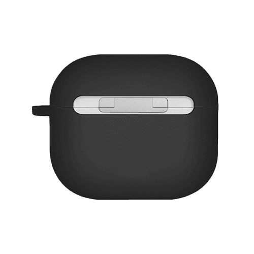 Uniq Nexo Active Hybrid Silicone Airpods 4th Gen Case With Sports Ear Hooks - Black