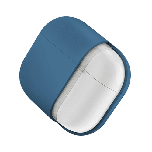 Uniq Nexo Active Hybrid Silicone Airpods 4th Gen Case With Sports Ear Hooks - Pacific Blue