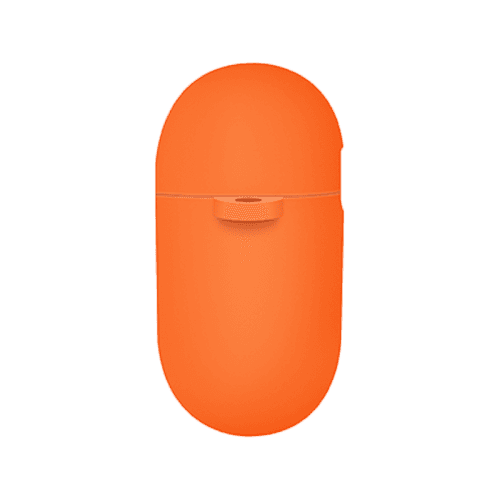 Uniq Nexo Active Hybrid Silicone Airpods 4th Gen Case With Sports Ear Hooks - Volt Orange