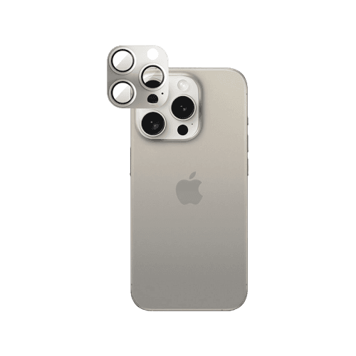 Smart Premium Camera Lens Protector for iPhone 15 Pro / 15 Pro Max - Natural Titanium