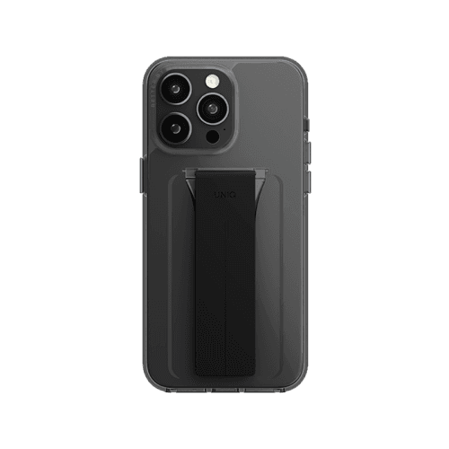 Uniq Hybrid Heldro Mount With Stand Case for iPhone 15 Pro - Vapour Smoke
