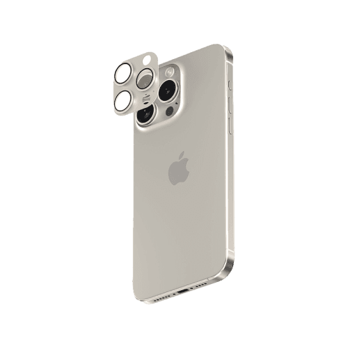 Smart Premium Camera Lens Protector for iPhone 15 Pro / 15 Pro Max - Natural Titanium