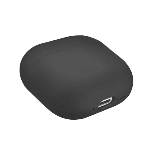 Uniq Lino Hybrid Liquid Silicon Case for Airpods 4th Gen Case - Ash Grey