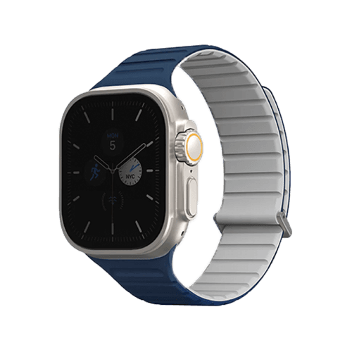 Uniq Revix Evo Reversible Strap For Apple Watch 49/45/44/42mm - Royal Blue / Chalk
