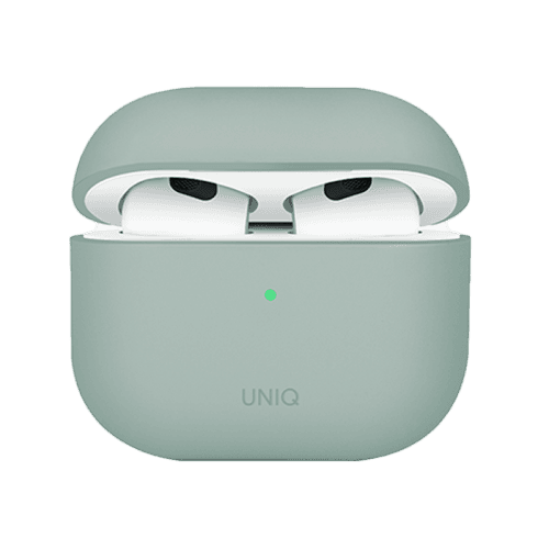 Uniq Lino Hybrid Liquid Silicon Airpods 4th Gen Case – Ice Plant Green