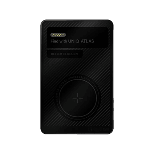 Uniq Atlas MagSafe Ultra Slim Card Tracker With NFC-Enabled Digital Name Card - Graphite