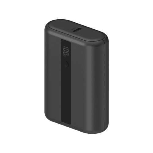 Energea Compac Mini 3 1-Port USB-C and 1-Port USB-A Display 10000mAh Power Bank - Gunmetal