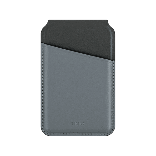 Uniq Lyden DS RFID-Blocking Magnetic Snap-on Stand With Card Holder - Washed Blue / Black