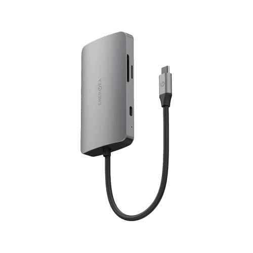 Energea AluHub HD Pro 2, 8 in 1 Aluminum Alloy USB-C Hub - Gunmetal