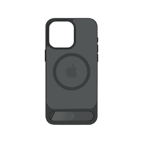 Smart Premium Designer Magsafe Stand Case for iPhone 16 Pro - Black
