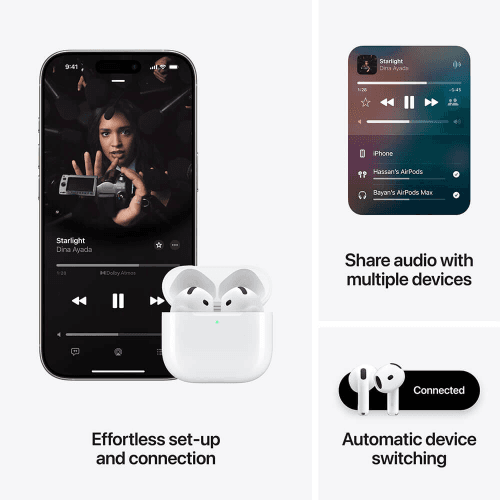 Apple AirPods Gen 4 With Active Noise Cancellation with USB-C and Magsafe Charging