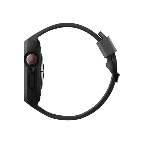 Uniq Monos 2 in 1 Strap For Apple Watch With Hybrid Case 45/44 mm - Midnight Black