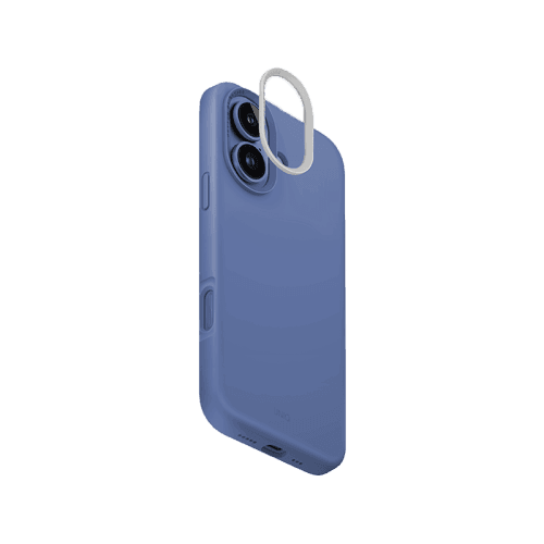 Uniq Hybrid Lino Hue Magsafe Case for iPhone 16 - Pearl Blue