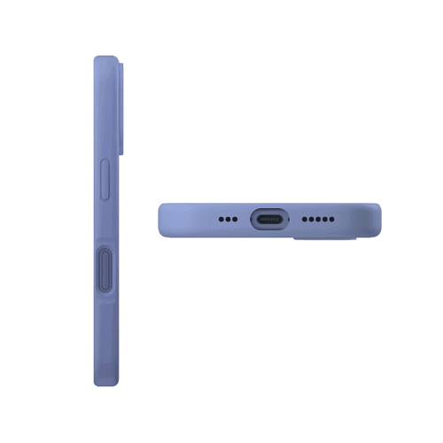 Uniq Hybrid Lino Hue Magsafe Case for iPhone 16 - Pearl Blue