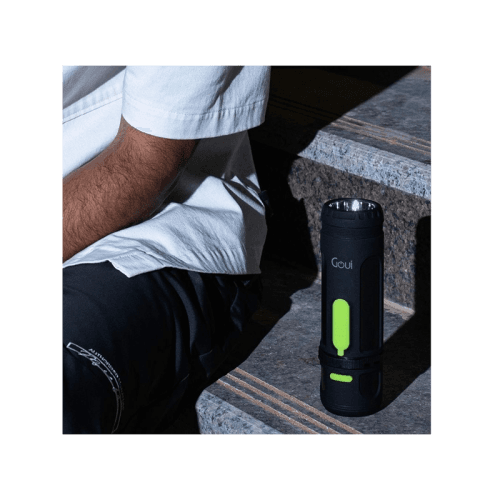 Goui Camp 4000mAh Power Bank With Camp Light and Speaker - Black