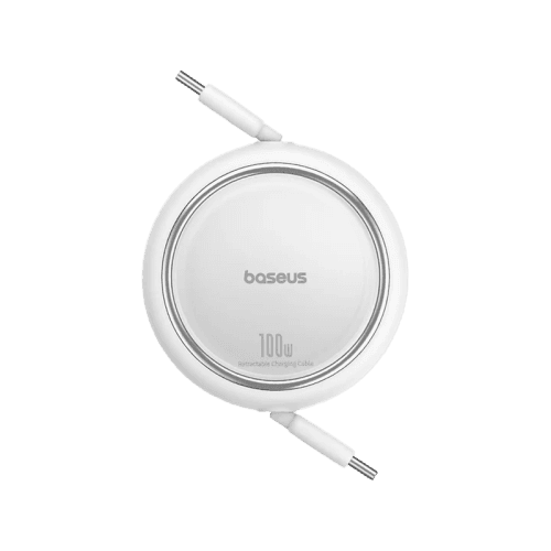 Baseus Free2Draw USB-C to USB-C 100W Mini Retractable Cale 1m - Moon White