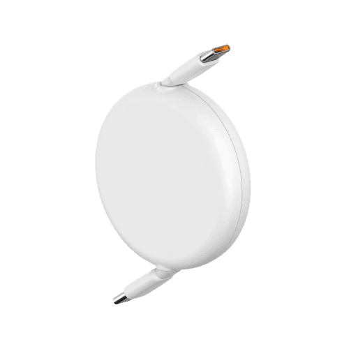 Baseus Free2Draw USB-C to USB-C 100W Mini Retractable Cale 1m - Moon White