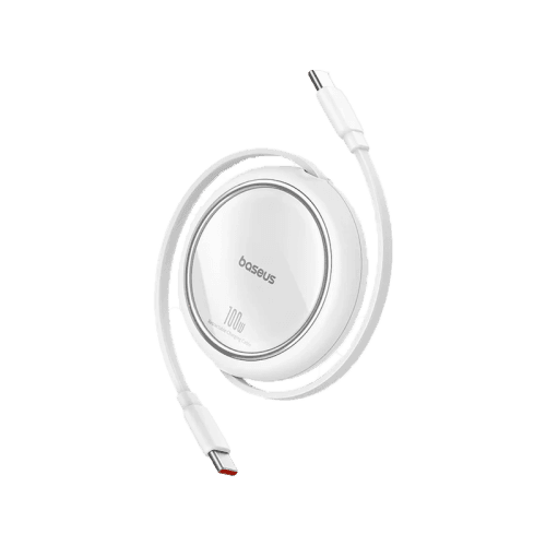 Baseus Free2Draw USB-C to USB-C 100W Mini Retractable Cale 1m - Moon White