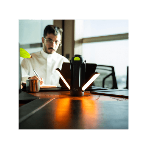 Goui Trio Power Bank With Foldable Ambient Light and Speaker - Black