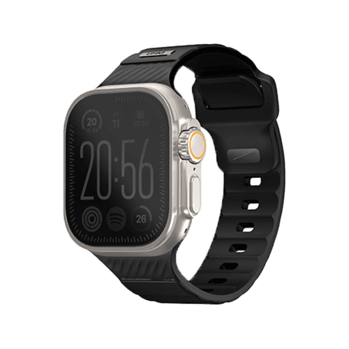 Uniq Stride FKM Strap for Apple Watch 49/45/44mm - Midnight Black